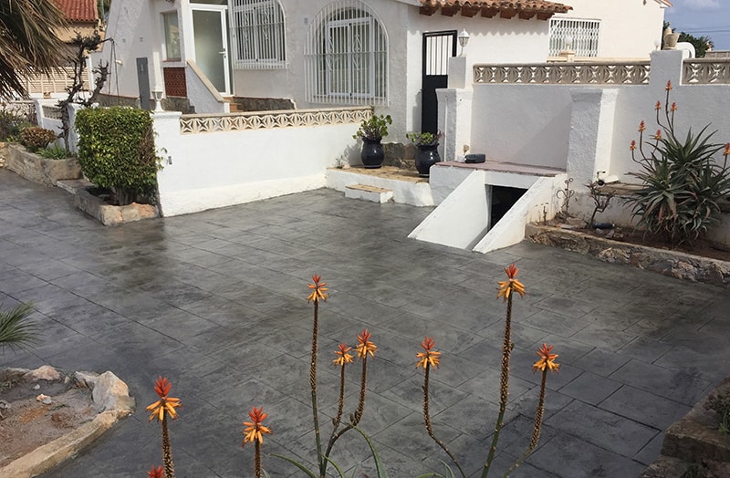pavimento hormigon impreso Calpe